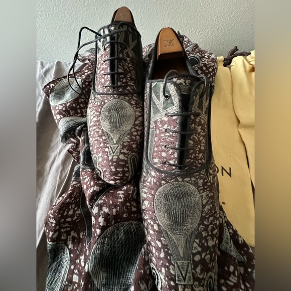 Louis Vuitton Bundle! Men’s Show Shoes with matching scarf! 9.5UK 10.5US EUC. - Picture 7 of 10